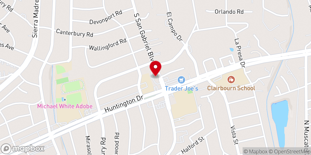Map showing location of St. Edmund's Episcopal Church