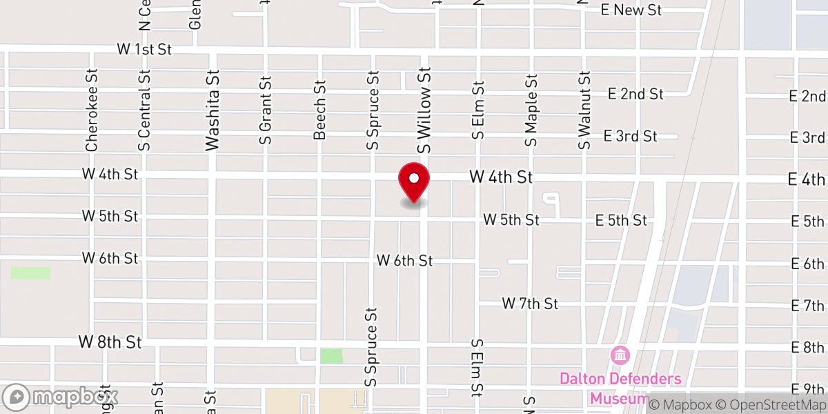 Map showing location of Holy Name Catholic Church