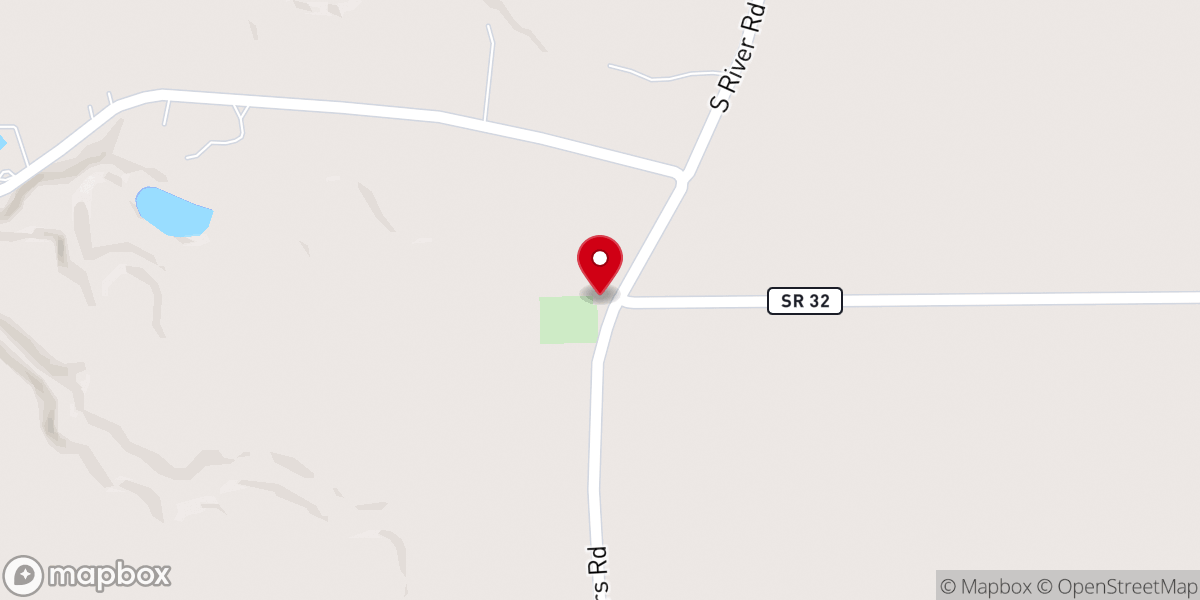 Map showing location of Mount Carmel Baptist Church