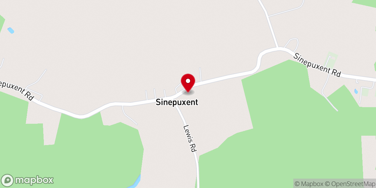 Map showing location of Bethany Church