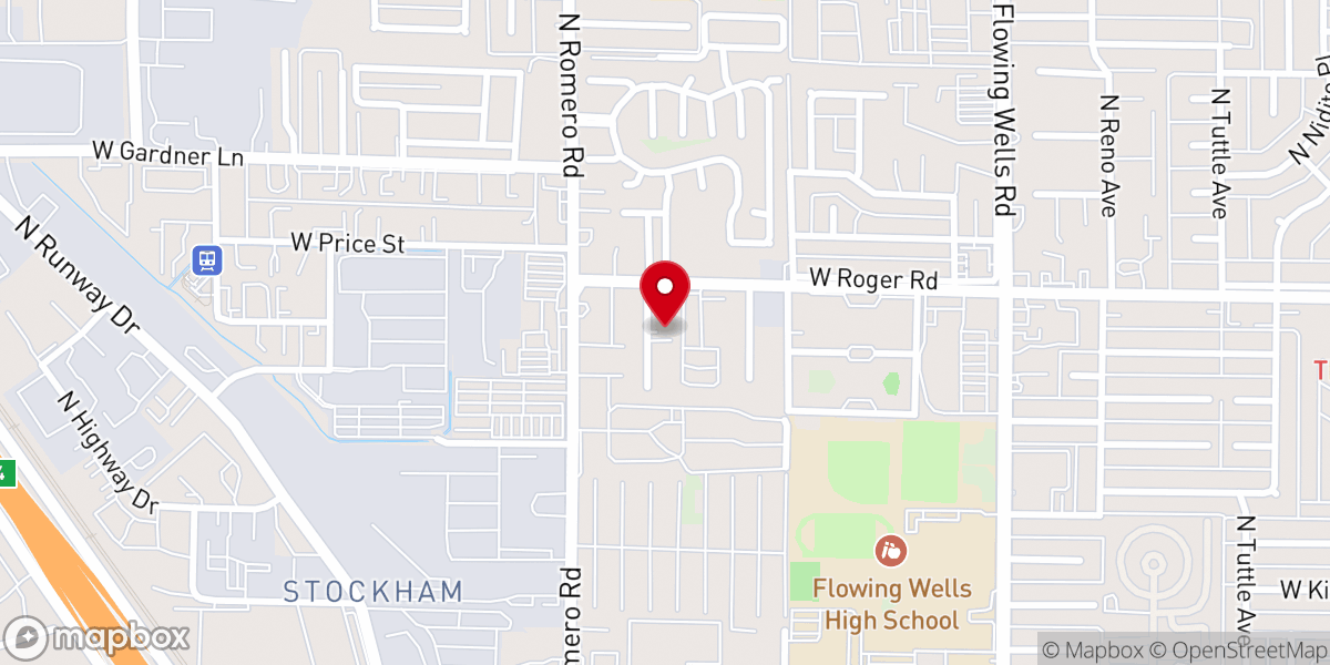 Map showing location of Trinity Life Chapel