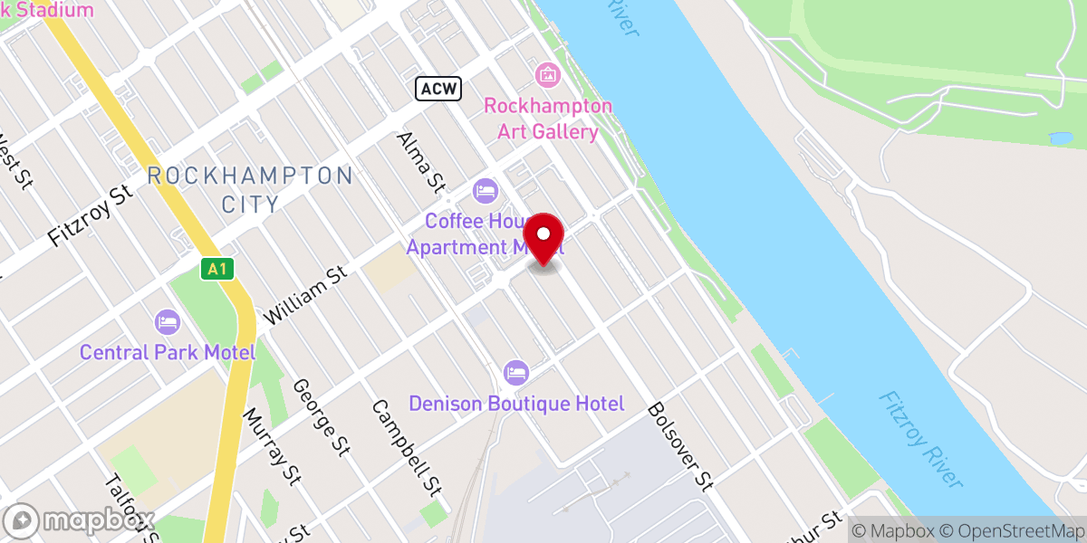 Map showing location of The Church Events Venue (St Andrew's Presbyterian Church)