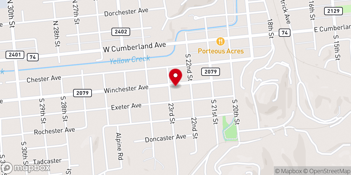 Map showing location of Bell County Baptist Association