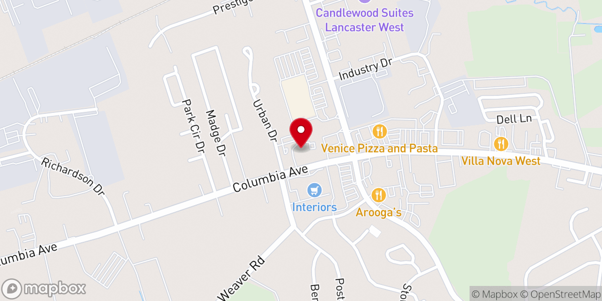 Map showing location of Holy Spirit Lutheran Church