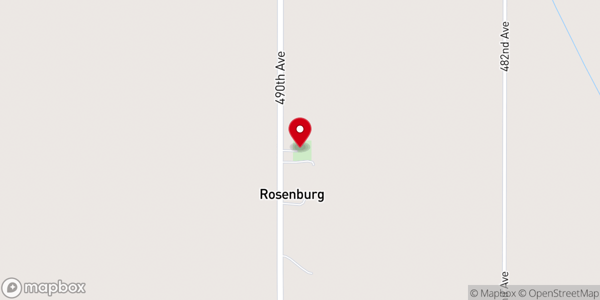 Map showing location of St. Ansgar