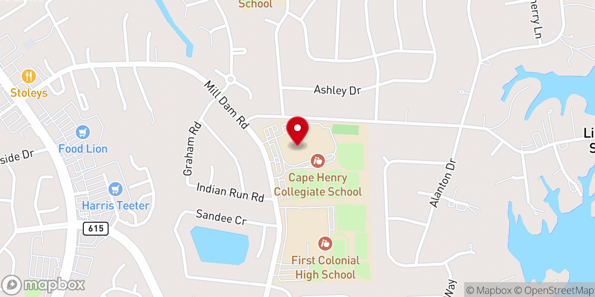 Map showing location of Christ Community Church