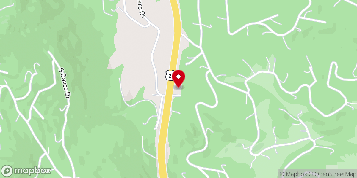 Map showing location of Mountain High Chapel