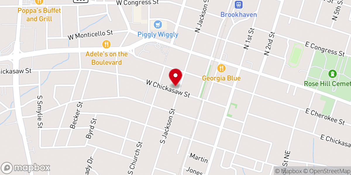 Map showing location of Old Towne Church