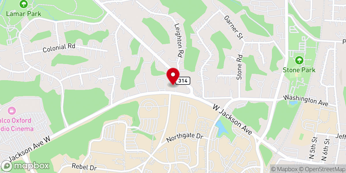 Map showing location of Peace Lutheran Church