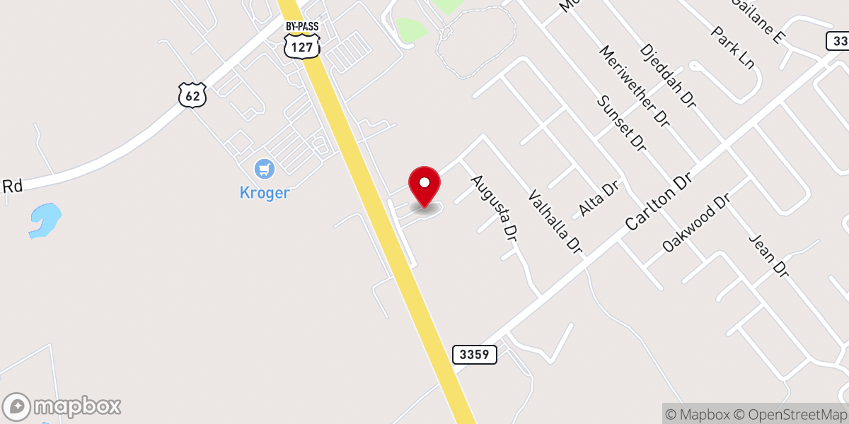 Map showing location of Overland Church of Christ