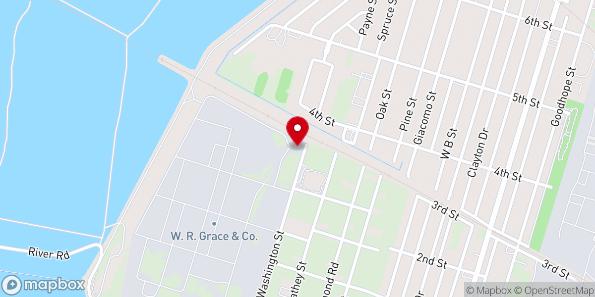 Map showing location of First Baptist Church of Norco