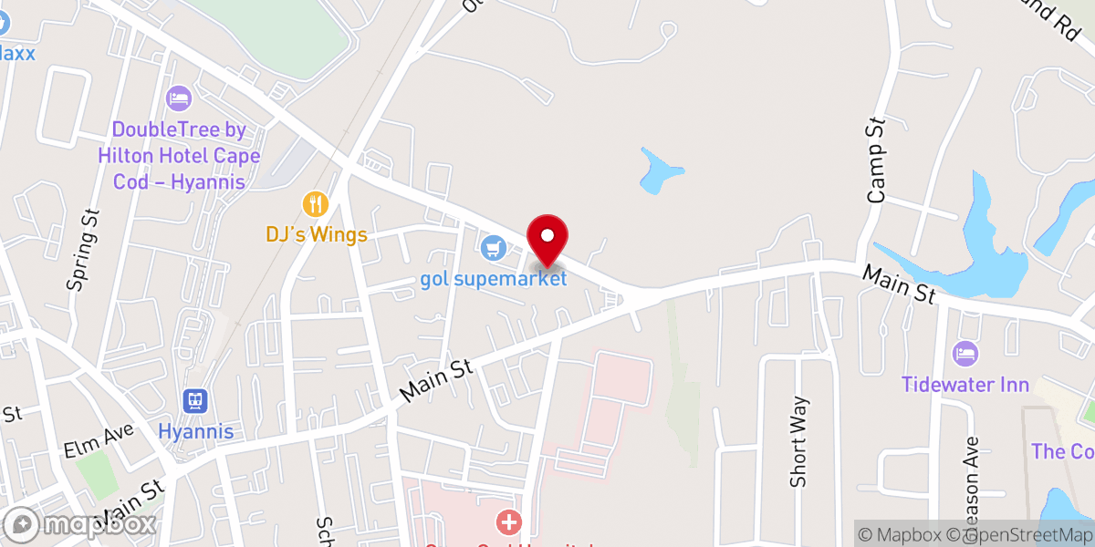 Map showing location of Kingdom Church of Cape cod