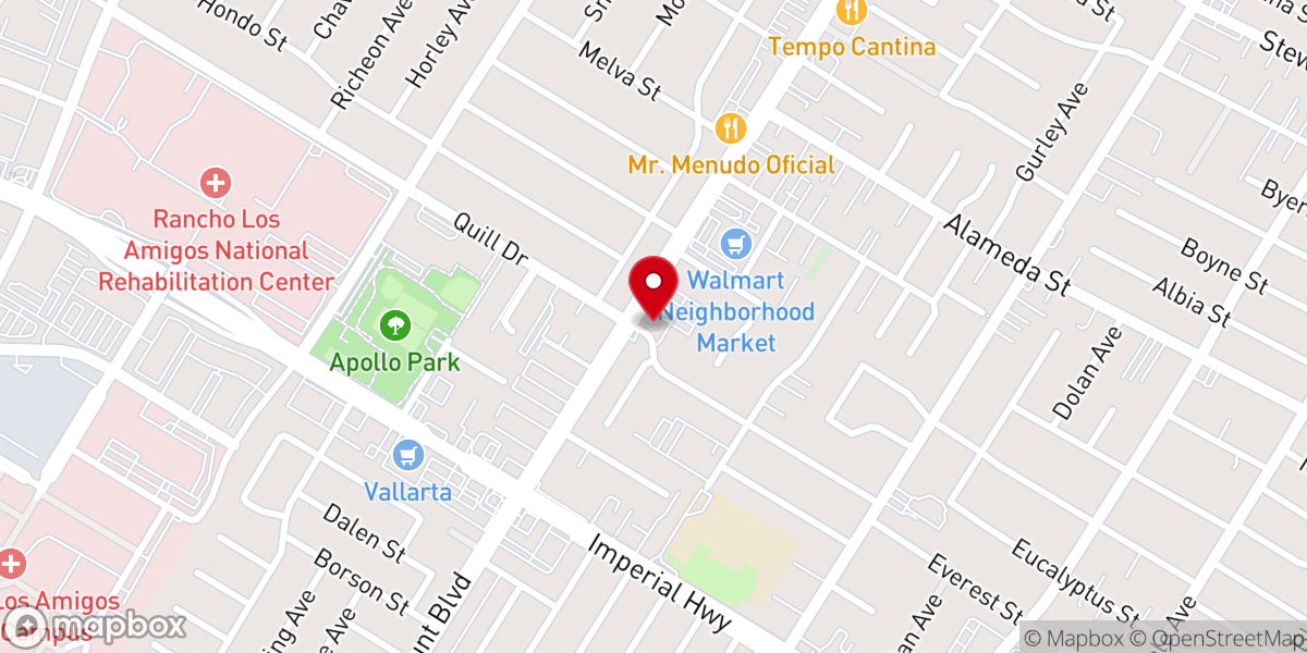 Map showing location of St. Raymond Catholic Church
