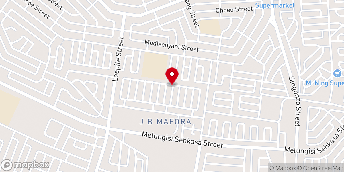 Map showing location of Holy survivors Apostolic church of prophecy