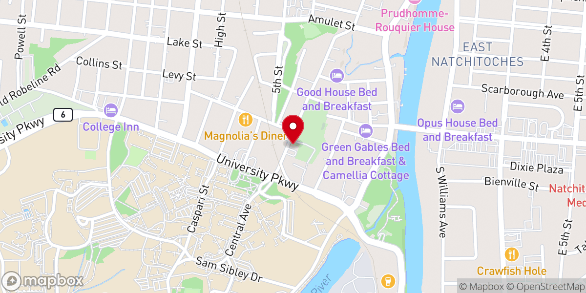 Map showing location of Holy Cross Church