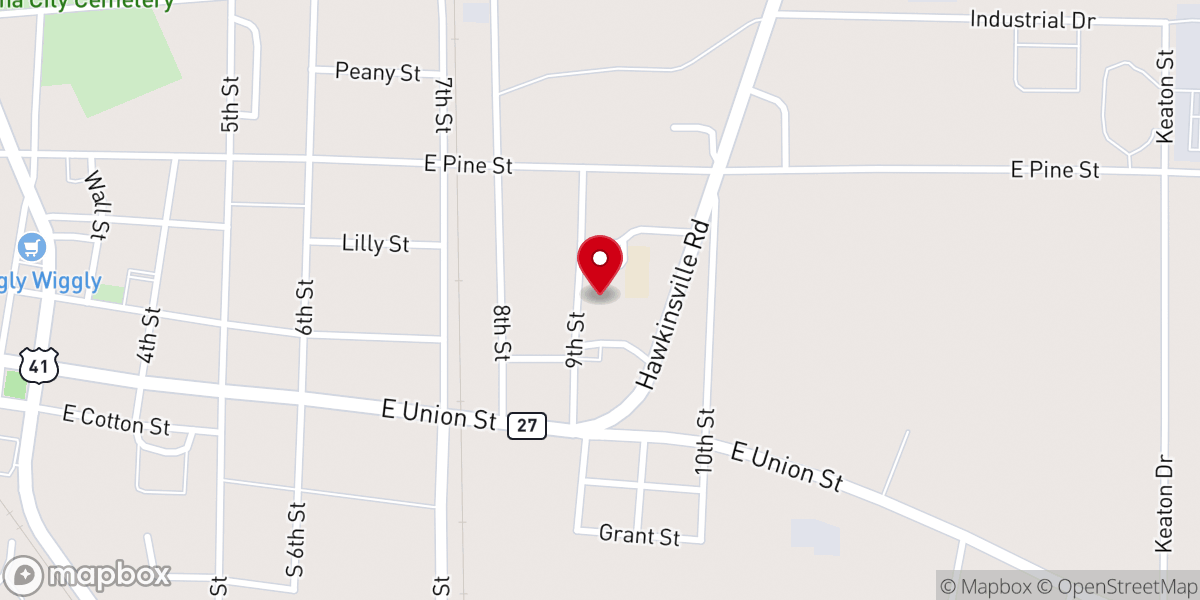 Map showing location of Destiny Worship Center International Ministries