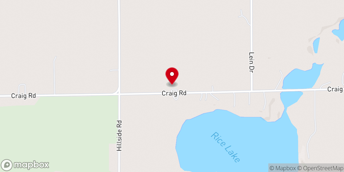 Map showing location of Albion Prairie Church