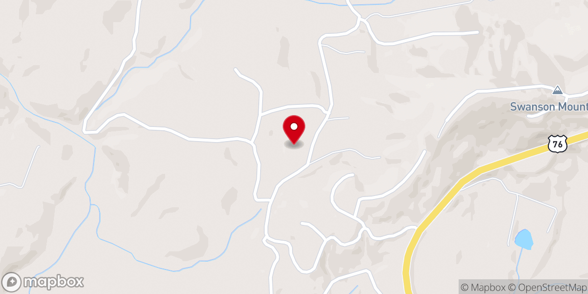 Map showing location of Harvest Fellowship Church
