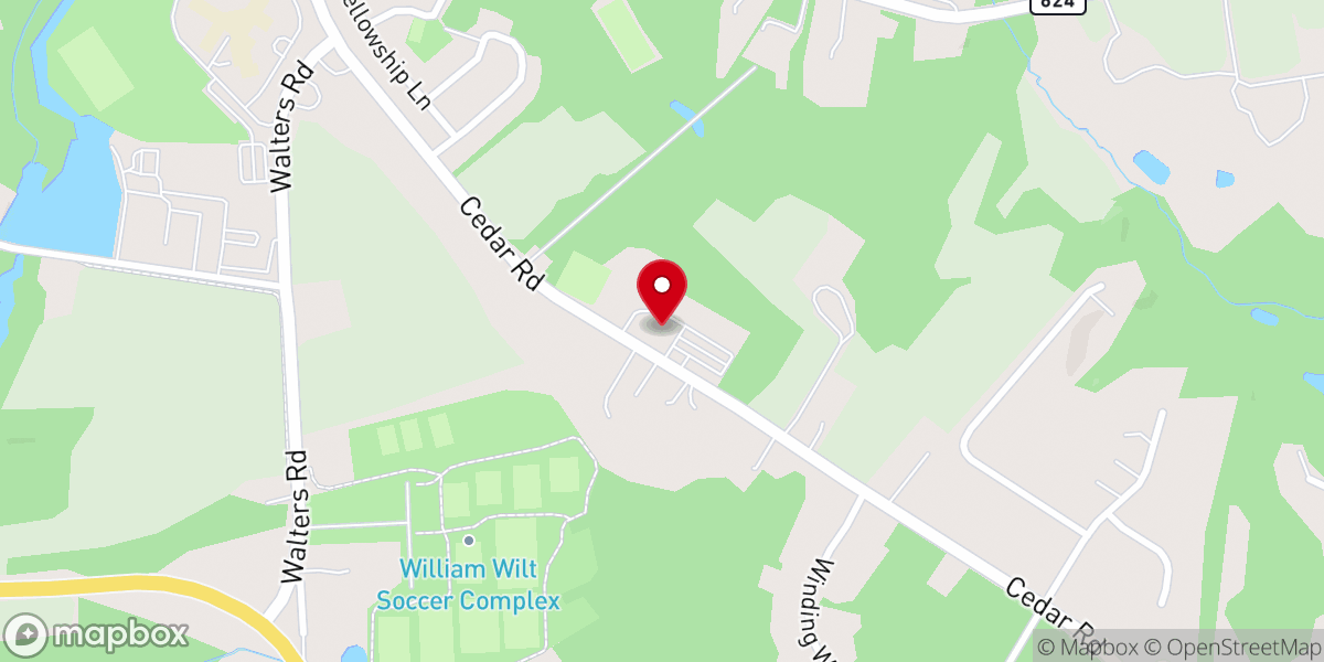 Map showing location of Trinity United Methodist Church