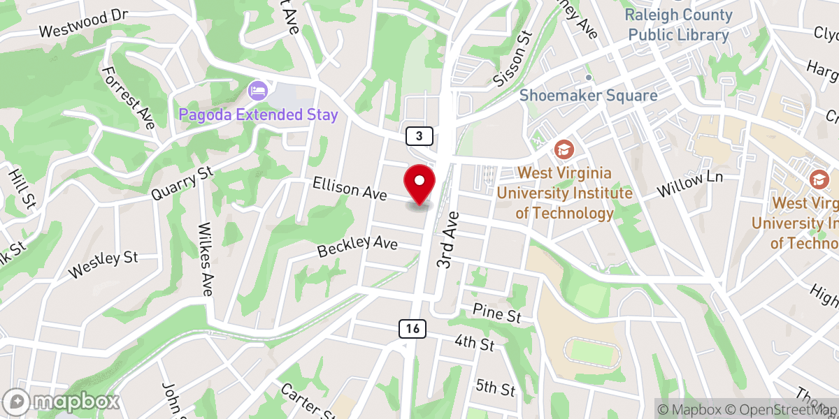 Map showing location of Salvation Army