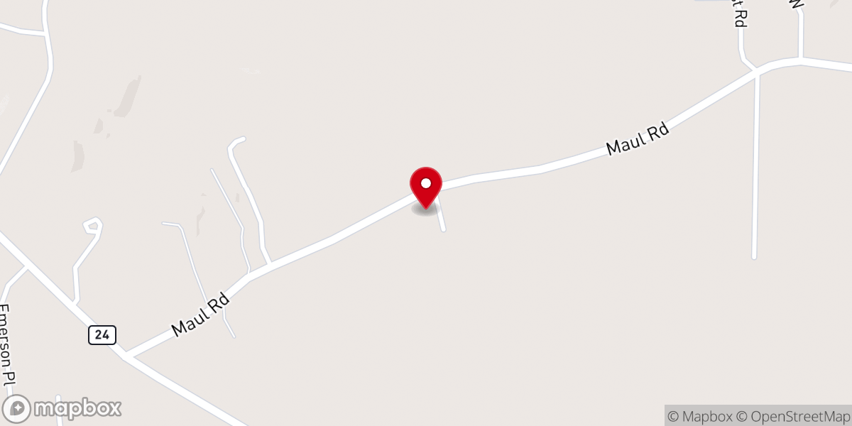 Map showing location of Westside United Methodist Church