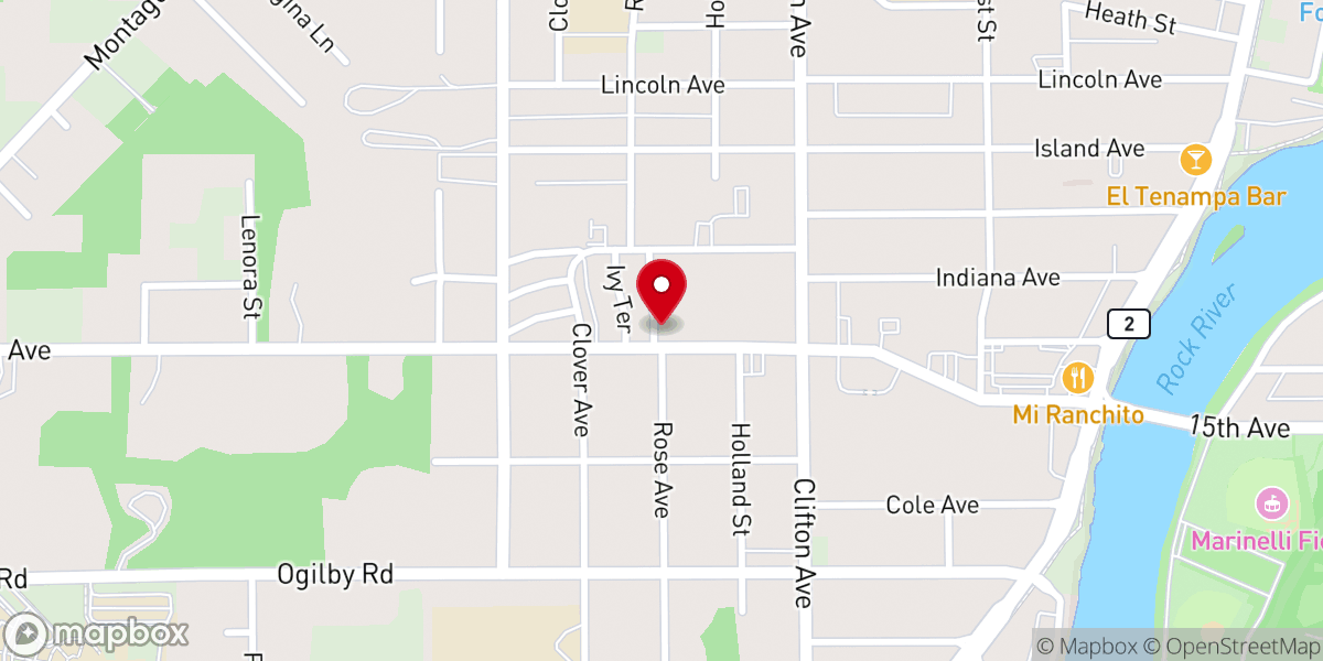 Map showing location of Miles Memorial Christian Methodist Episcopal Church