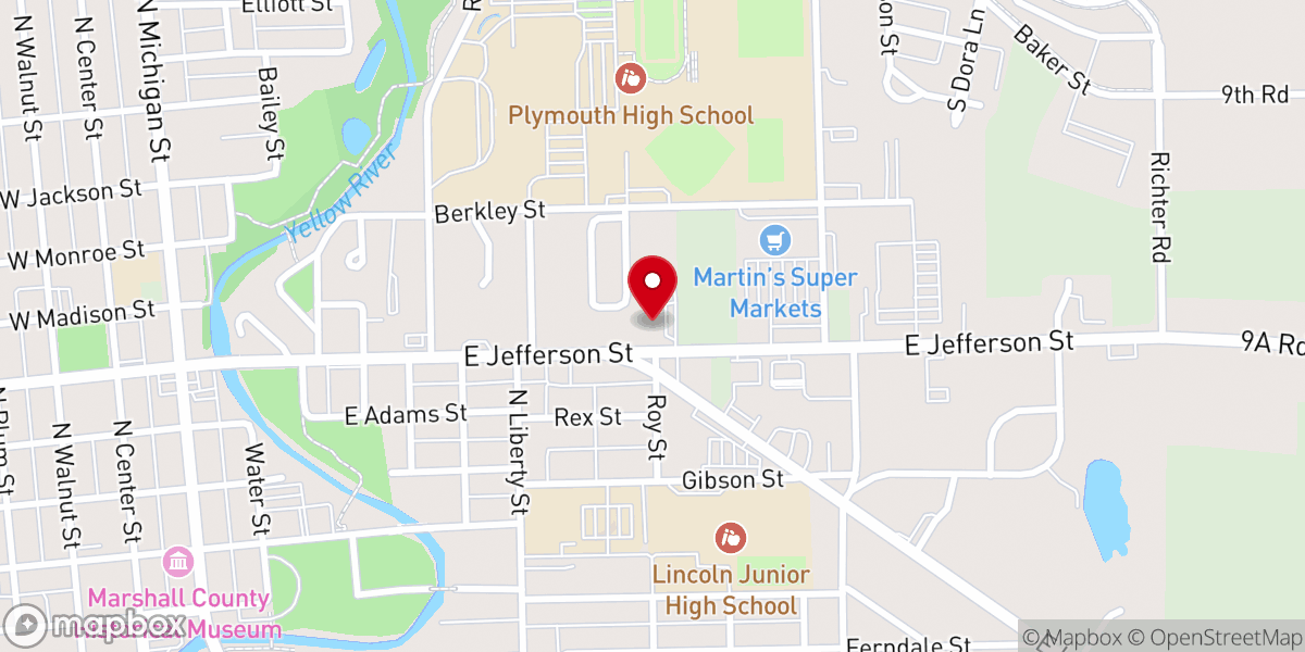 Map showing location of Landmark Church