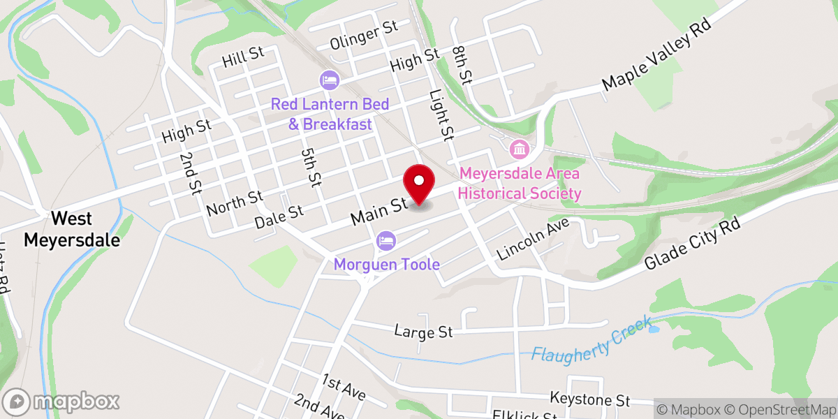 Map showing location of Cornerstone Apostolic Church