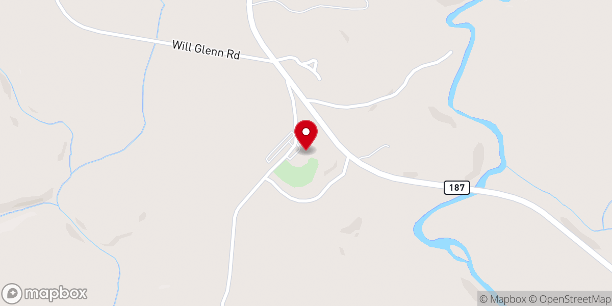 Map showing location of Generostee Baptist Church