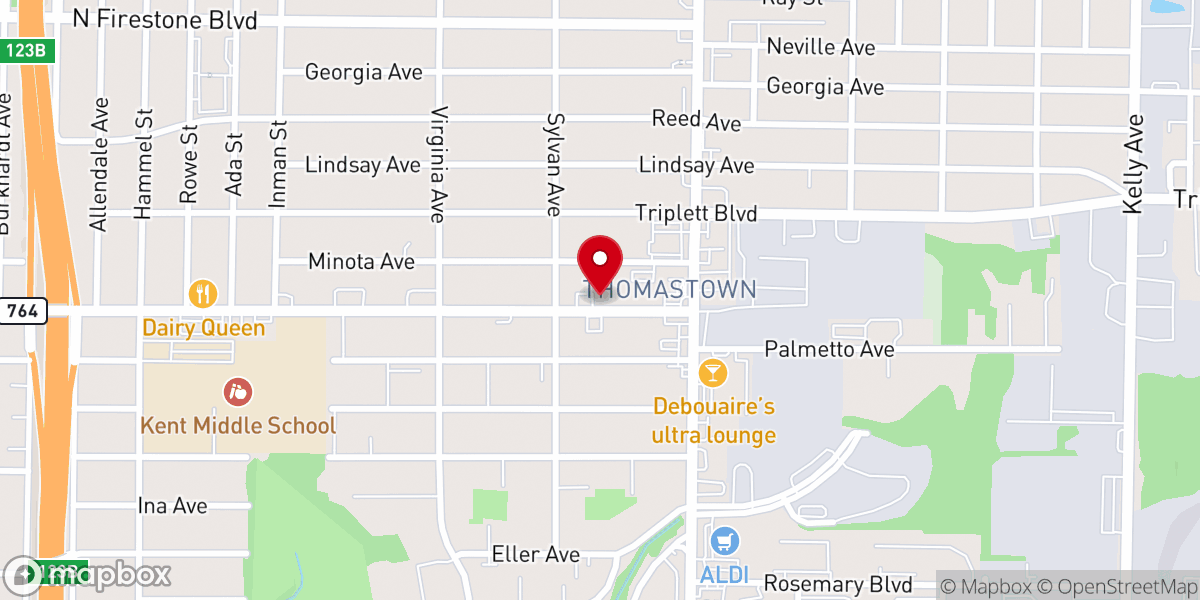 Map showing location of Covenant Worship Center