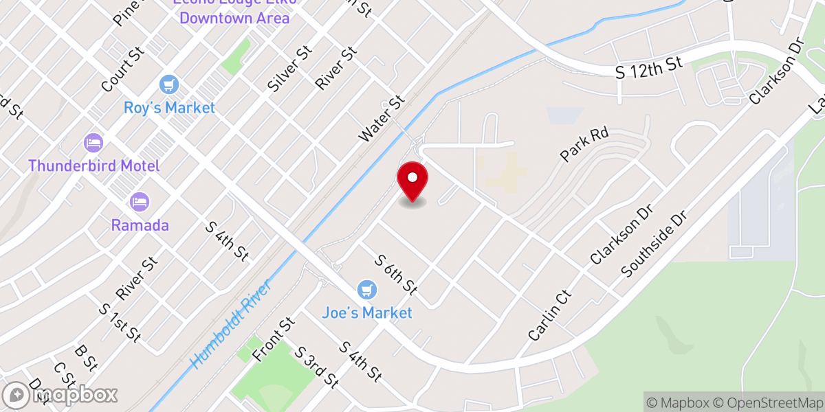 Map showing location of Church of Christ