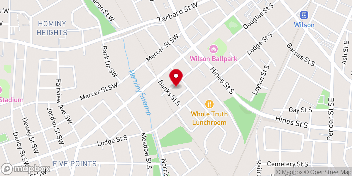 Map showing location of St Rose Church of Christ