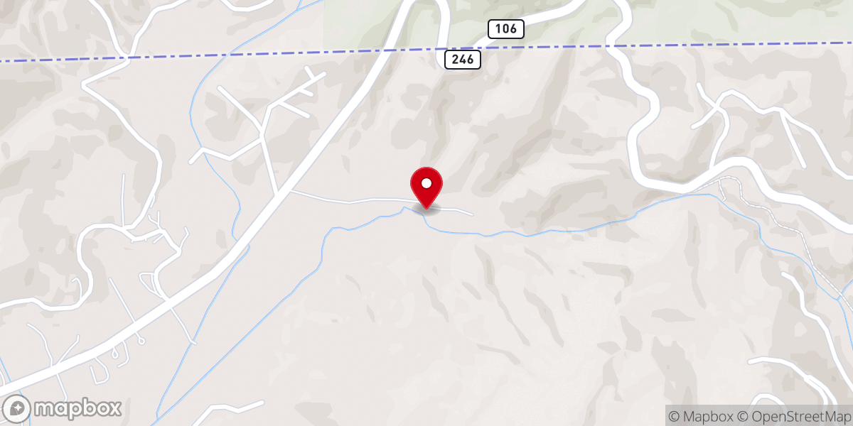 Map showing location of Wayfarers Chapel