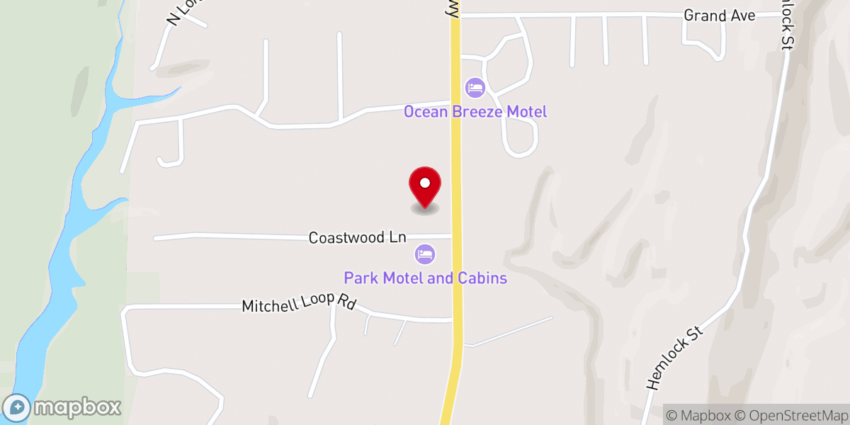 Map showing location of St. Mary Catholic Church, Our Lady of the Dunes