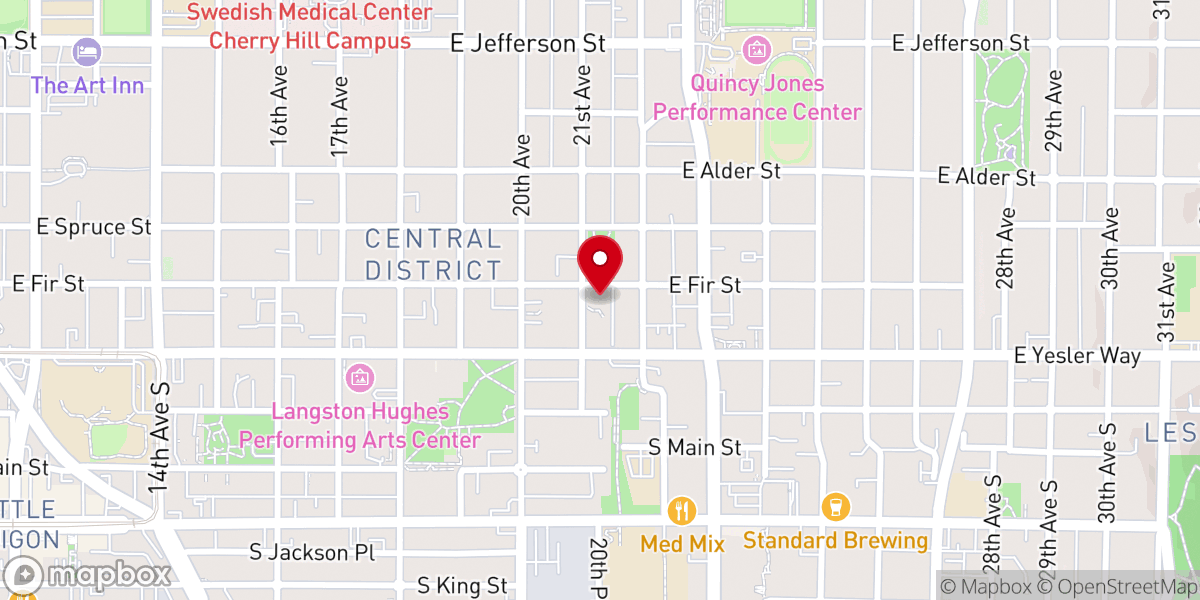 Map showing location of New Hope Missionary Baptist Church