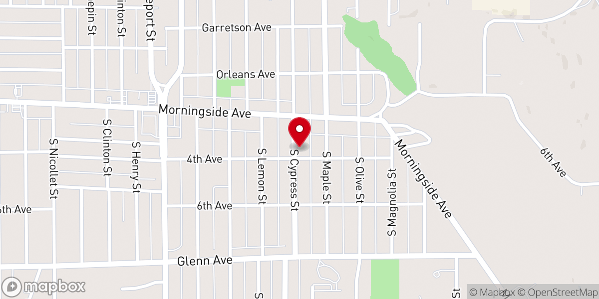 Map showing location of St James Global Methodist church
