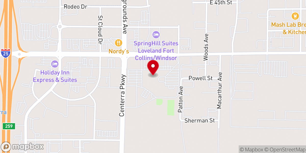 Map showing location of Resurrection Fellowship Church