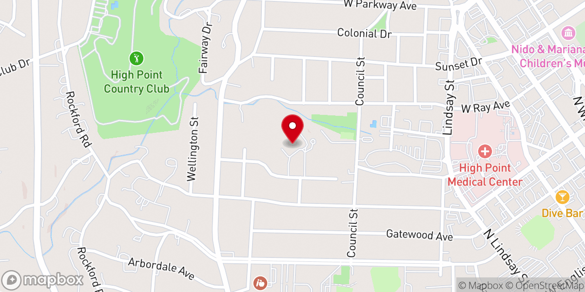 Map showing location of Immanuel High Point