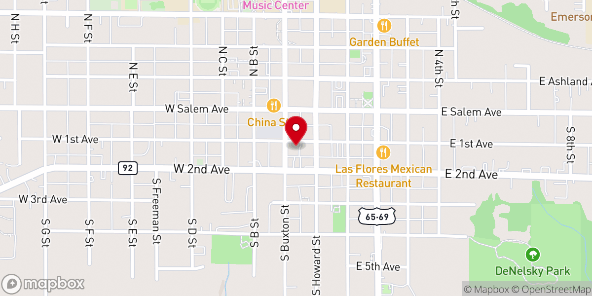 Map showing location of The Chapel: A Baptist Church