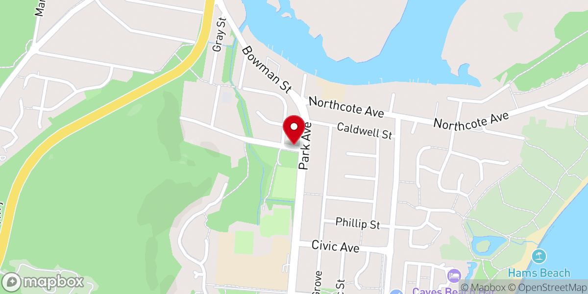 Map showing location of Swansea District Baptist Church