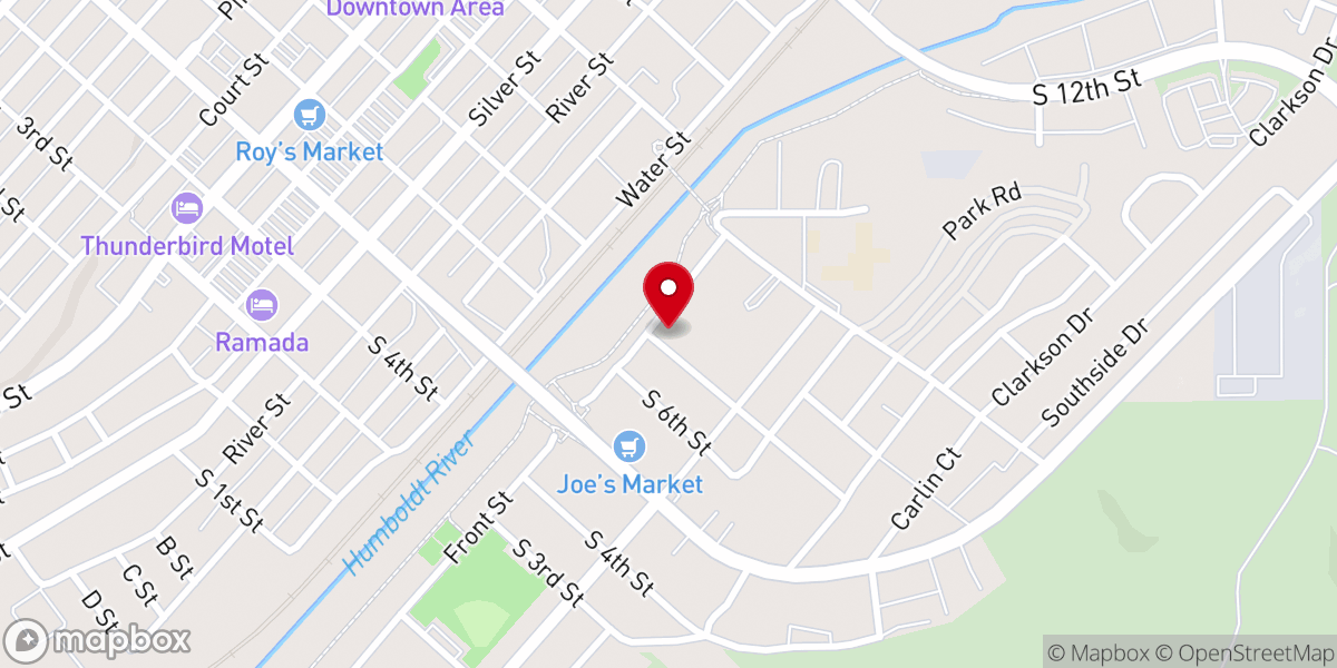 Map showing location of Elko Assembly of God