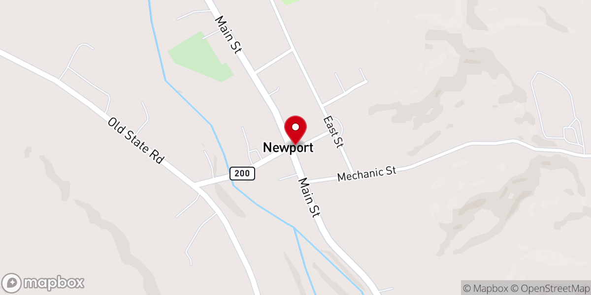 Map showing location of Newport Seminary Inc
