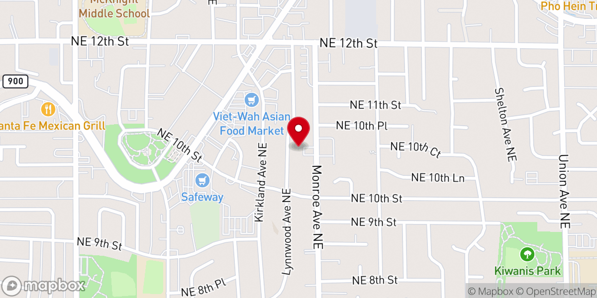 Map showing location of Renton Seventh-day Adventist Church