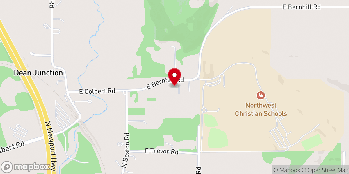 Map showing location of Colbert Chapel Preschool