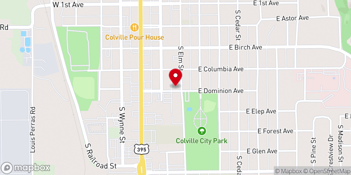 Map showing location of St Paul Lutheran Church