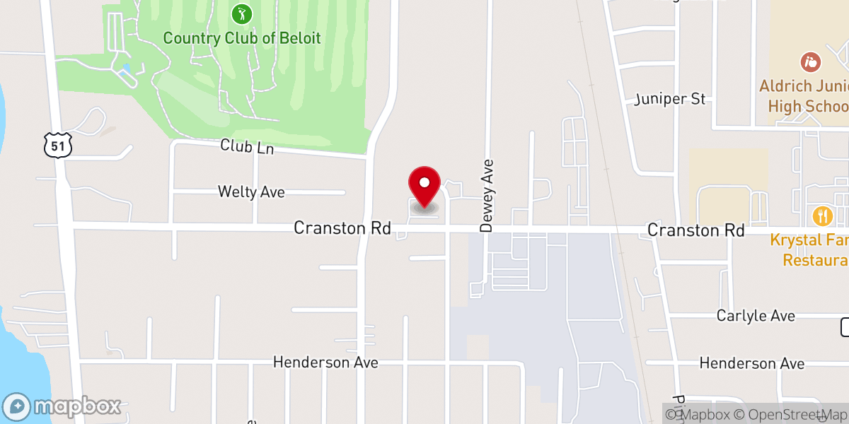 Map showing location of Family Worship Center