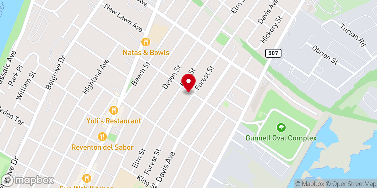 Map showing location of Calvary Chapel Grace