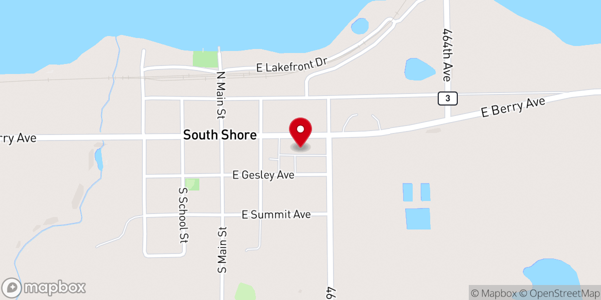 Map showing location of Our Savior's Lutheran Church