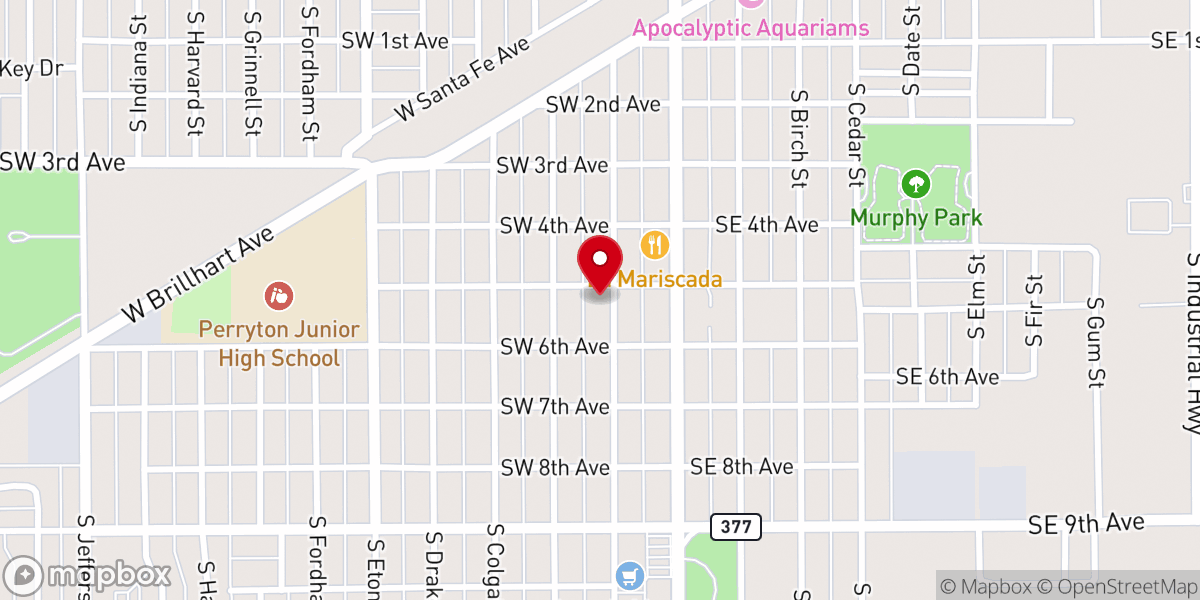Map showing location of Iglesia La Peña de Horeb
