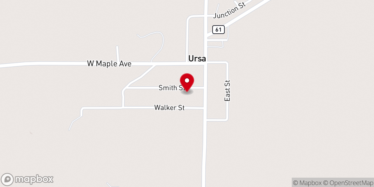 Map showing location of Zion Church
